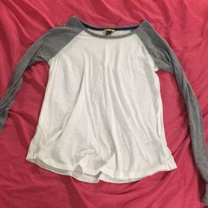 White long-sleeved top